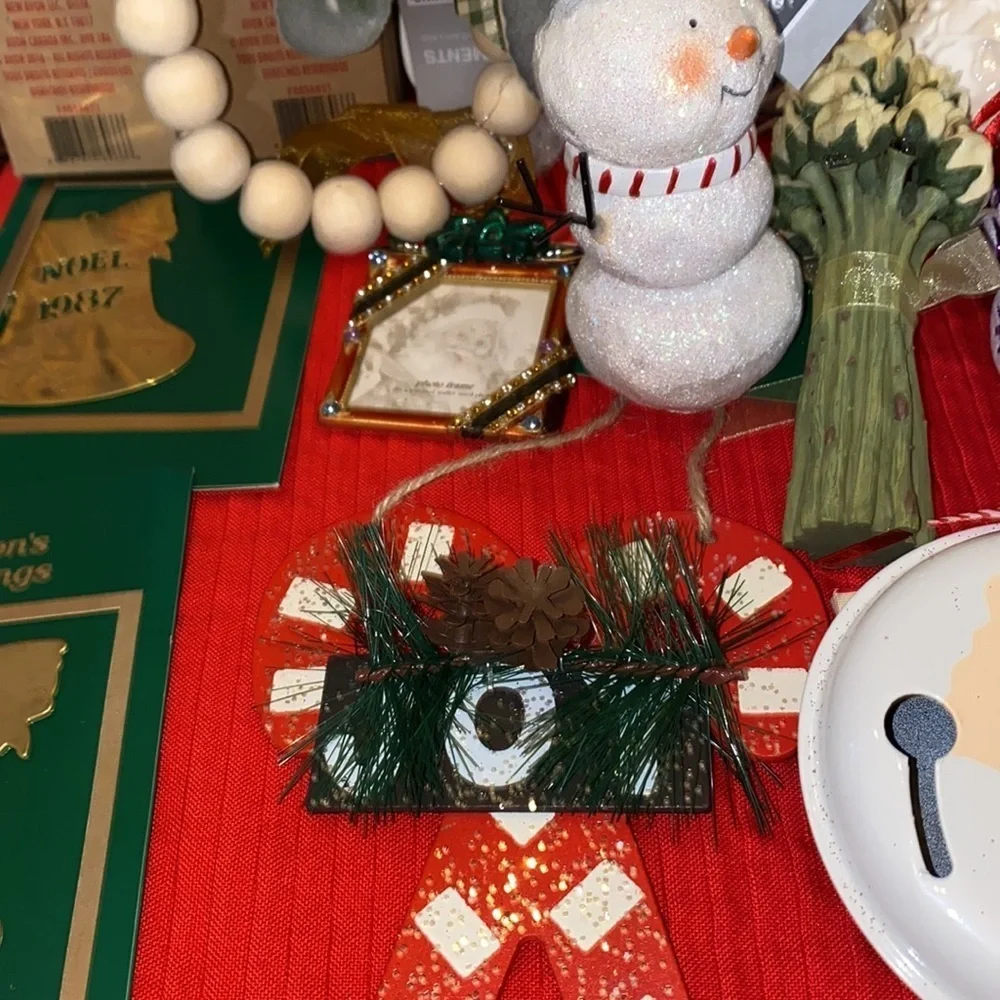 Bundle of vintage, new Christmas Ornaments